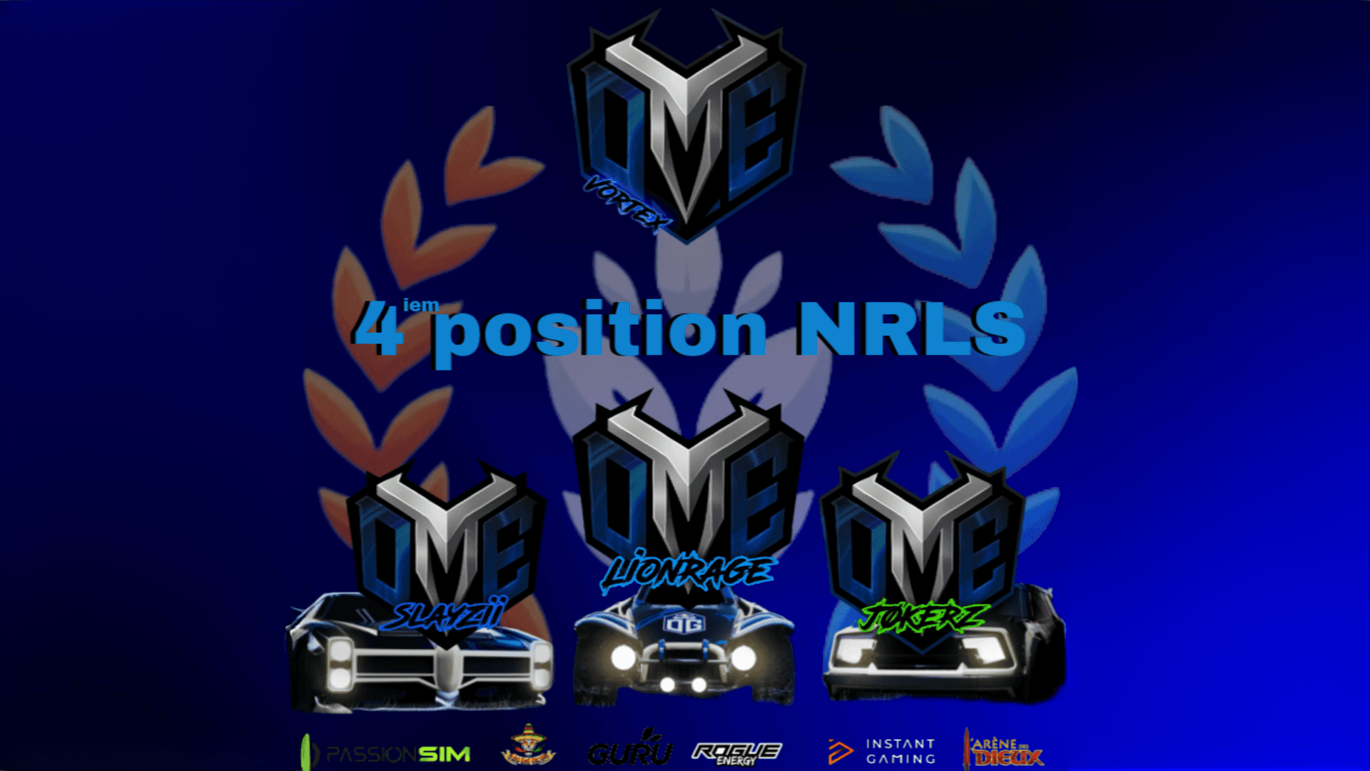 Roster DME pour la NRLS saison 2 sur Rocket League